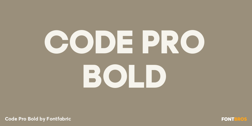 Code Pro Bold Poster