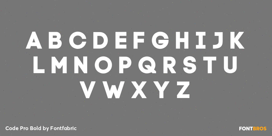 Code Pro Bold Font Poster #2