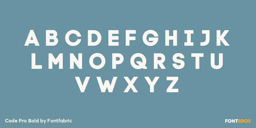 Code Pro Bold Font Poster #3