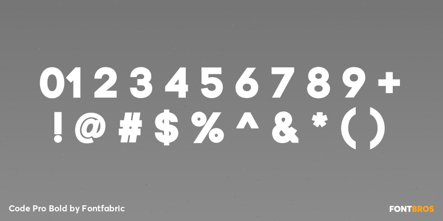 Code Pro Bold Font Poster #4