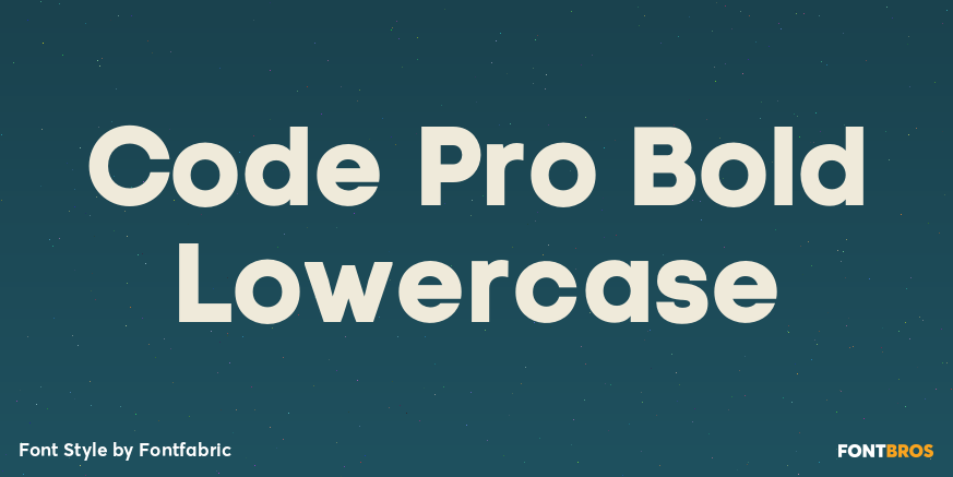 Code Pro Bold Lowercase Poster
