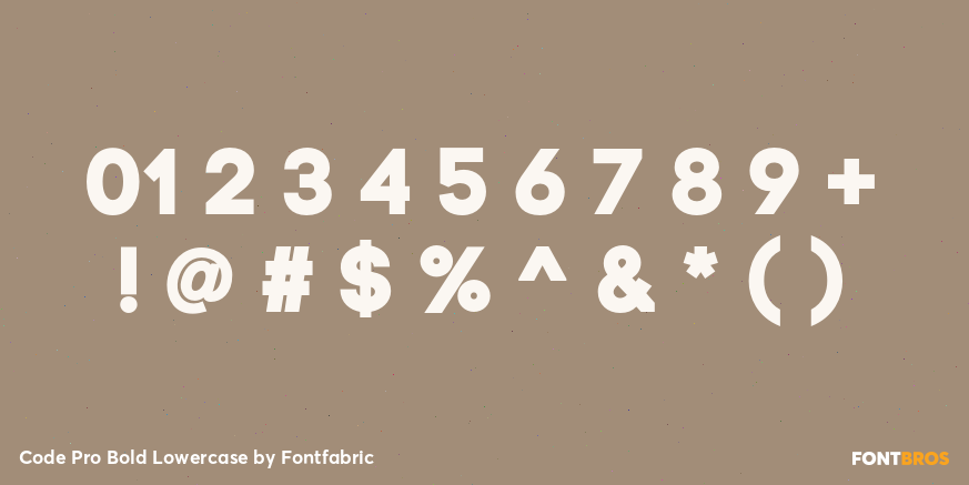 Code Pro Bold Lowercase Font Poster #4