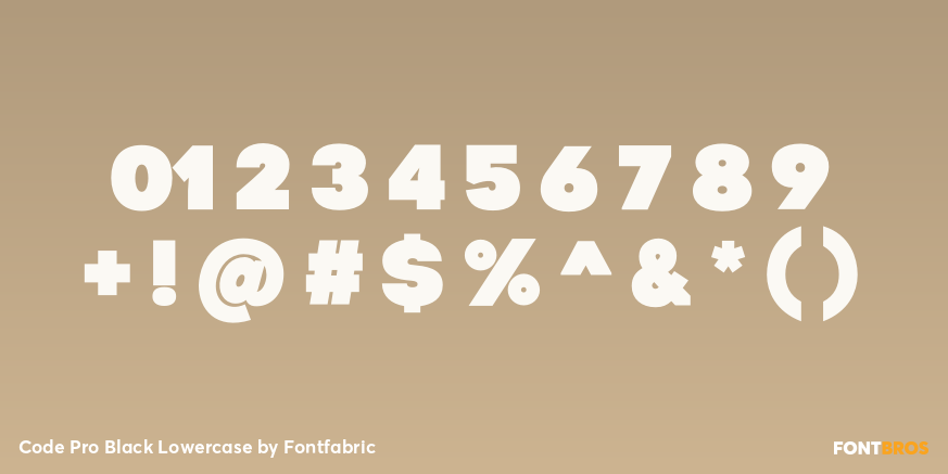 Code Pro Black Lowercase Font Poster #4