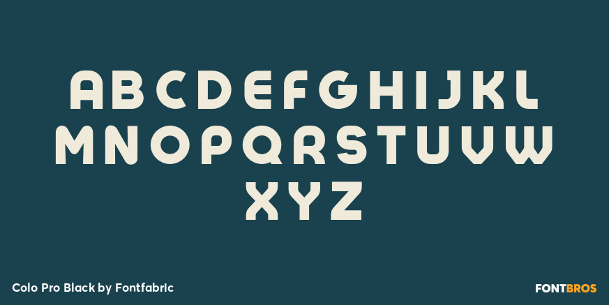Colo Pro Black Font Poster #2