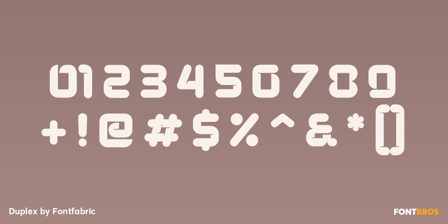 Duplex Font Poster #1