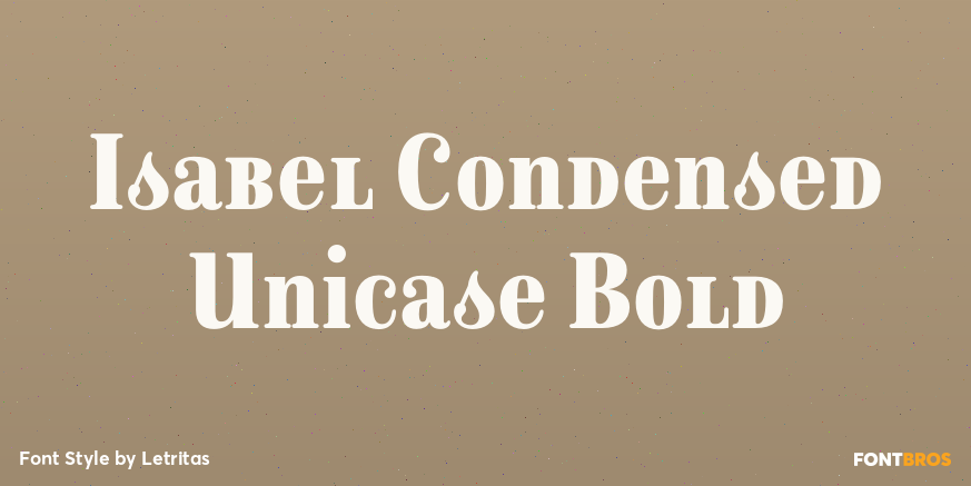 Isabel Condensed Unicase Bold Poster