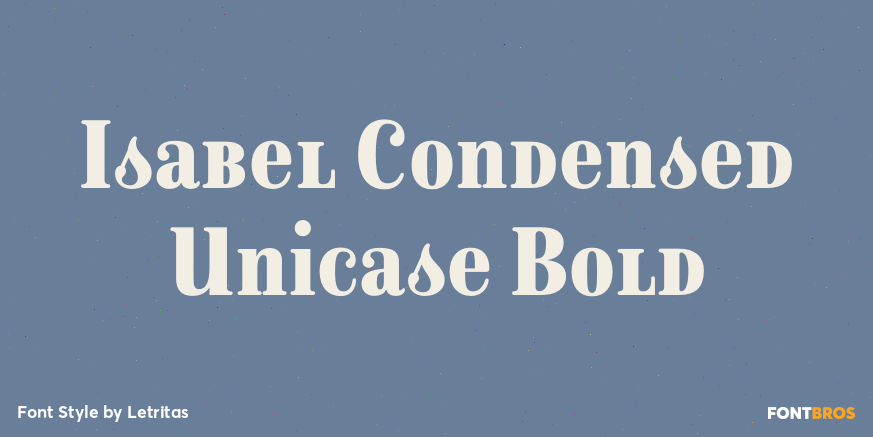 Isabel Condensed Unicase Bold Poster