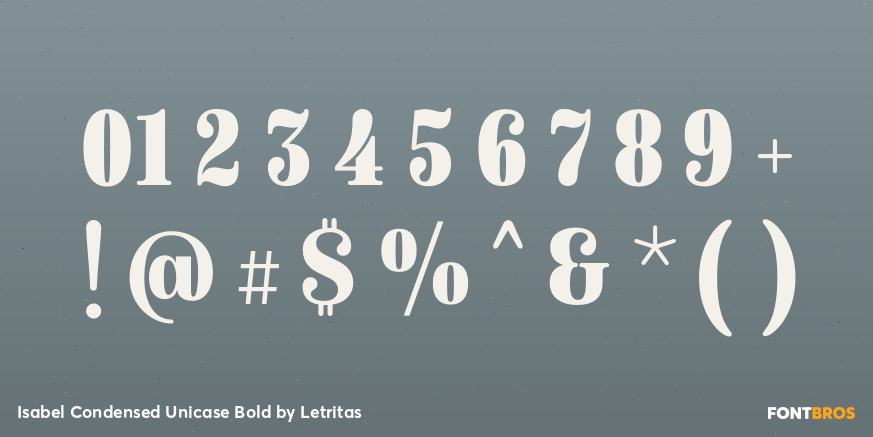 Isabel Condensed Unicase Bold Font Poster #1