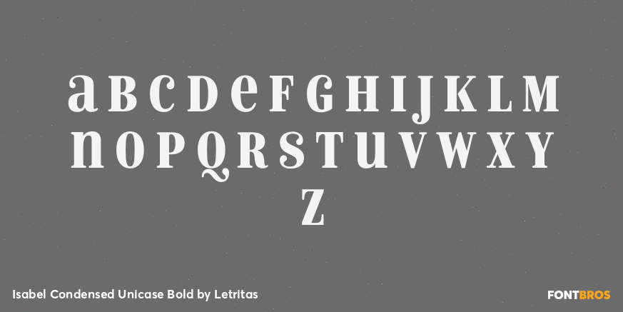 Isabel Condensed Unicase Bold Font Poster #2