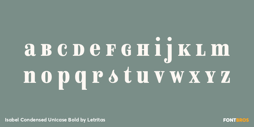 Isabel Condensed Unicase Bold Font Poster #3