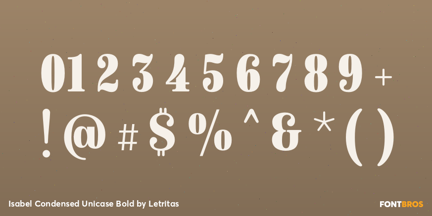 Isabel Condensed Unicase Bold Font Poster #4