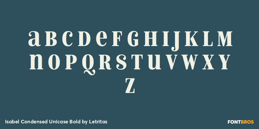 Isabel Condensed Unicase Bold Font Poster #1