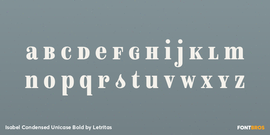 Isabel Condensed Unicase Bold Font Poster #1