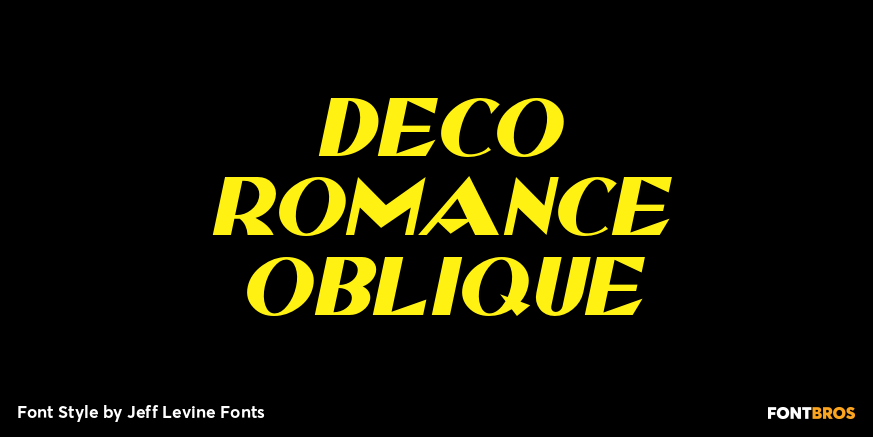 Deco Romance Oblique Poster