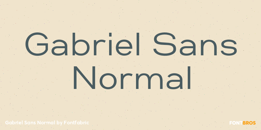 Gabriel Sans Normal Font Poster #1