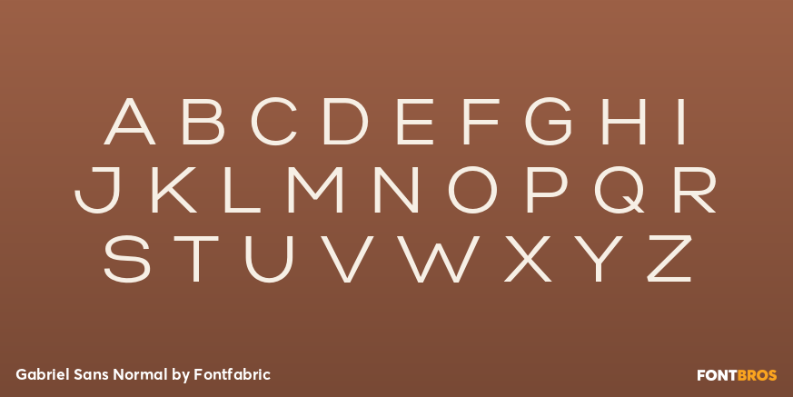 Gabriel Sans Normal Font Poster #2