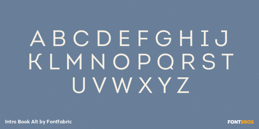 Intro Book Alt Font Poster #2