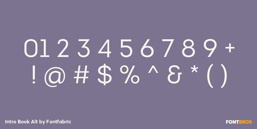 Intro Book Alt Font Poster #4