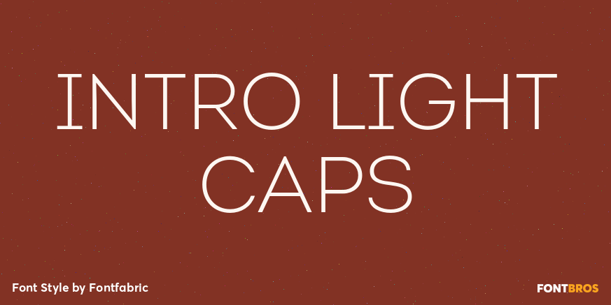 Intro Light Caps Font Poster #1