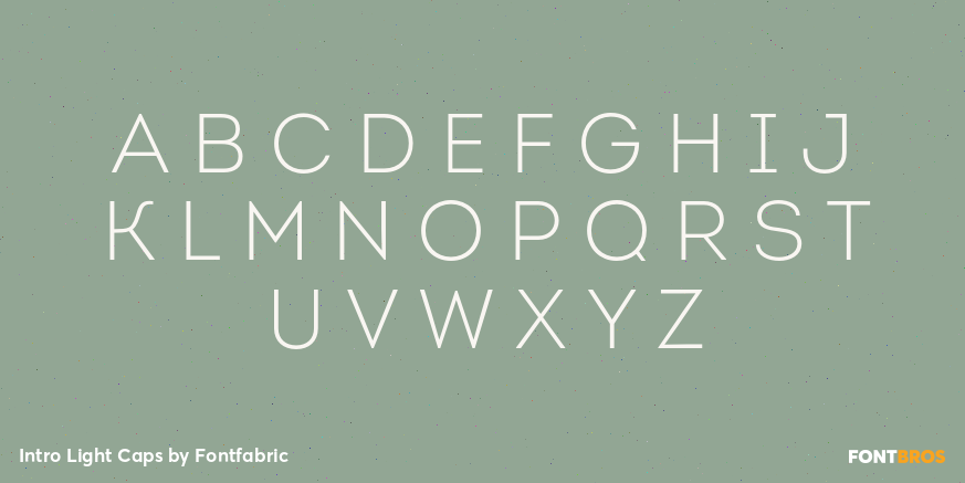 Intro Light Caps Font Poster #1