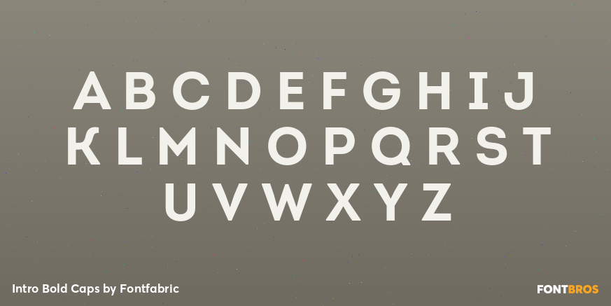 Intro Bold Caps Font Poster #3