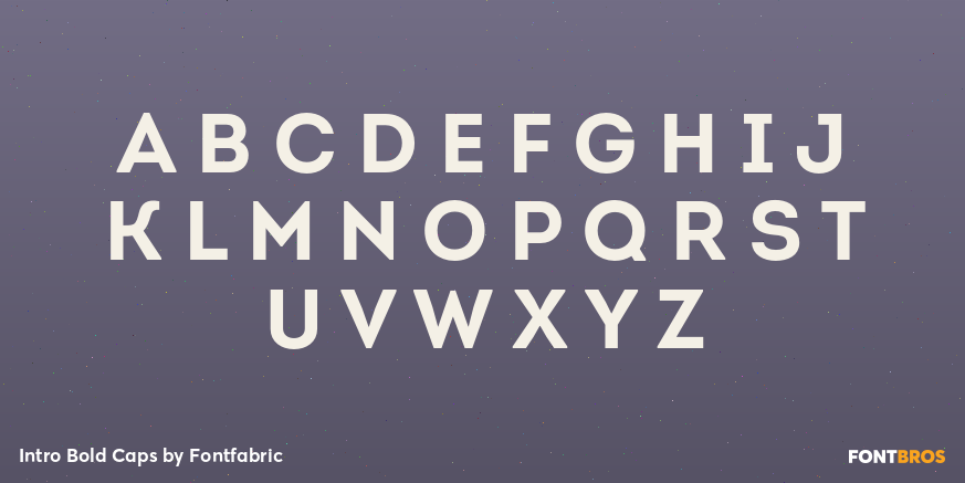 Intro Bold Caps Font Poster #2