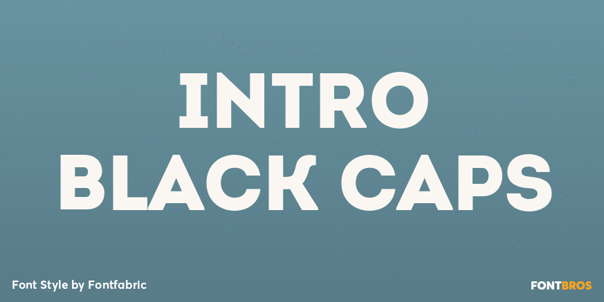 Intro Black Caps Font Poster #1