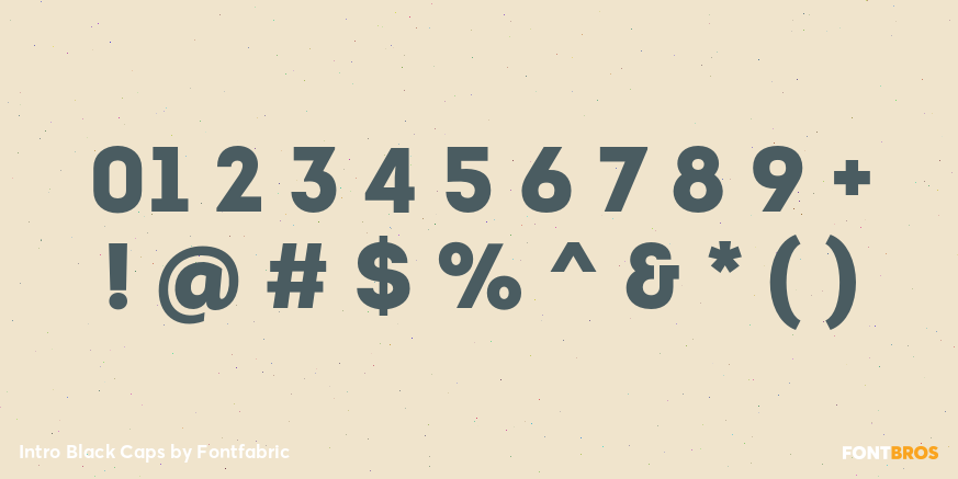 Intro Black Caps Font Poster #4