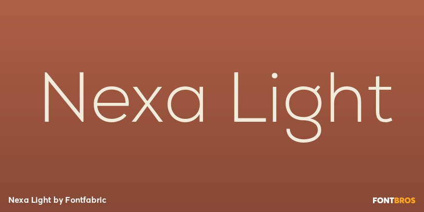 Nexa Light Font Poster #1