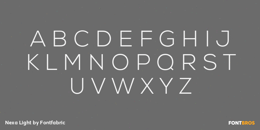 Nexa Light Font Poster #2