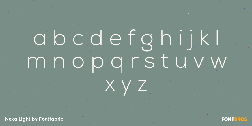 Nexa Light Font Poster #3