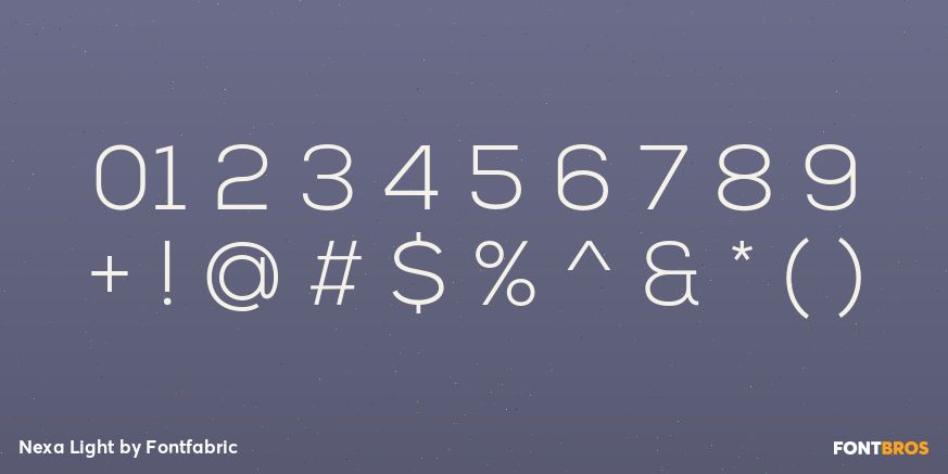 Nexa Light Font Poster #4