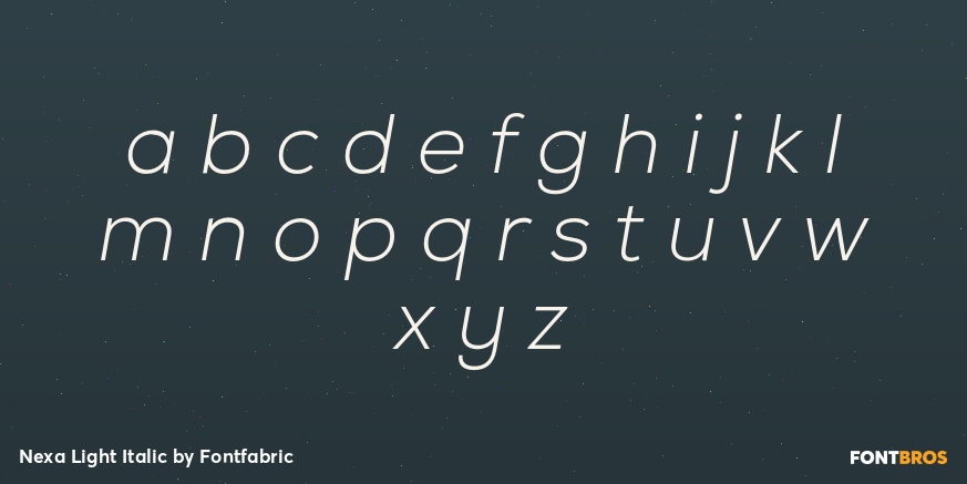 Nexa Light Italic Font Poster #3