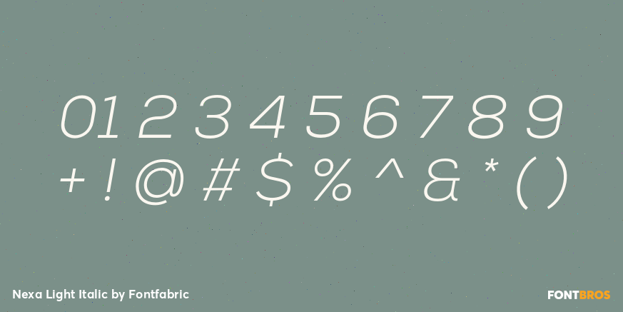 Nexa Light Italic Font Poster #4