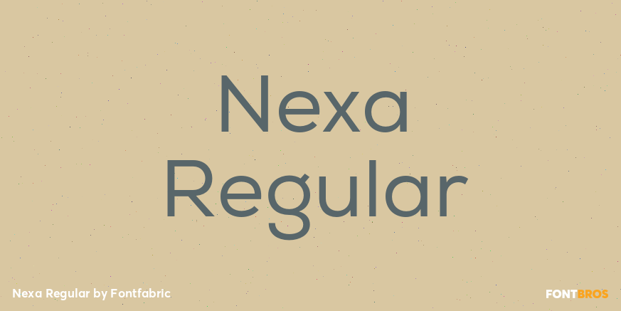 Nexa Regular Font Poster #1