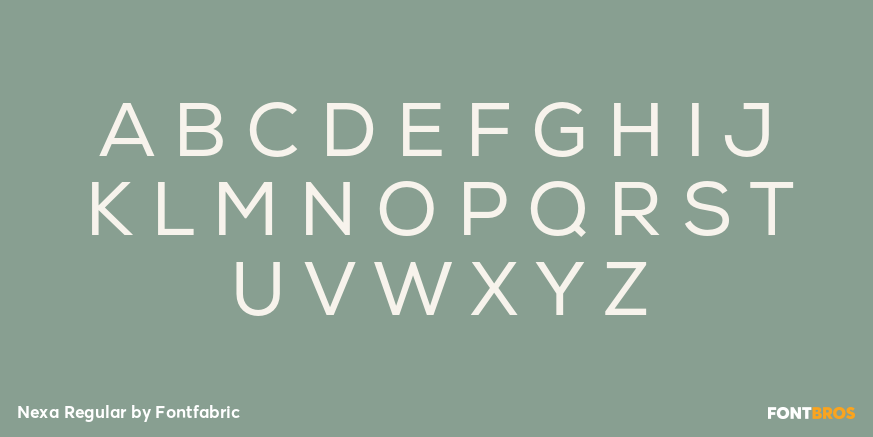 Nexa Regular Font Poster #2