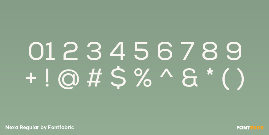 Nexa Regular Font Poster #4