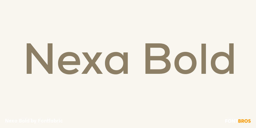 Nexa Bold Font Poster #1