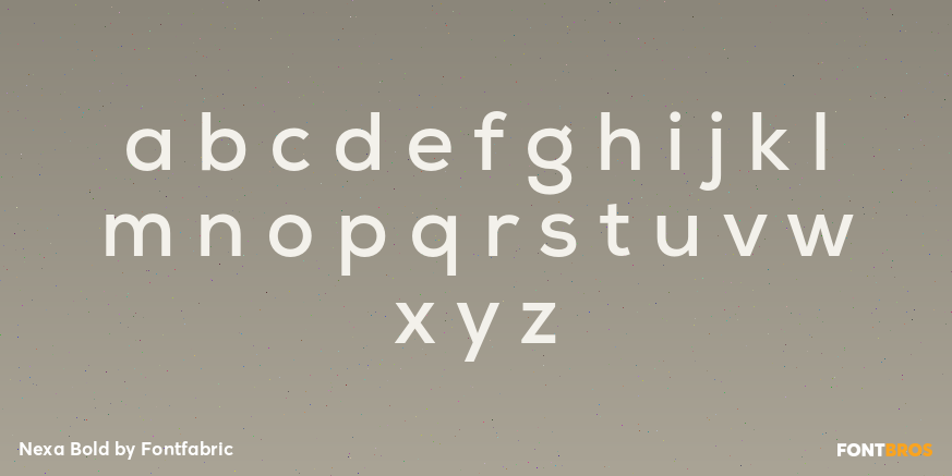 Nexa Bold Font Poster #3