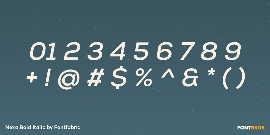 Nexa Bold Italic Font Poster #4