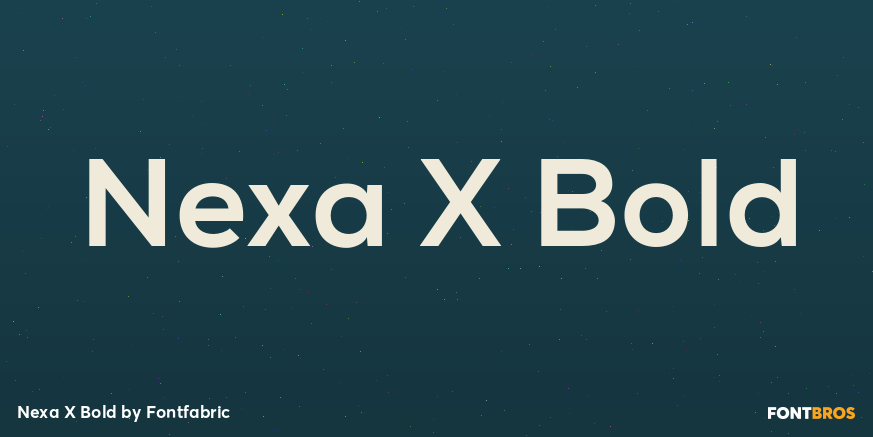 Nexa X Bold Font Poster #1