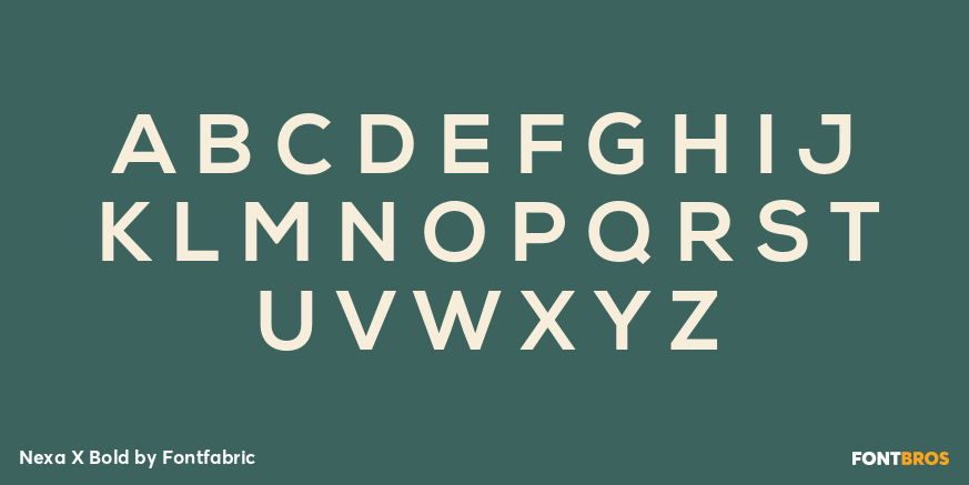 Nexa X Bold Font Poster #2