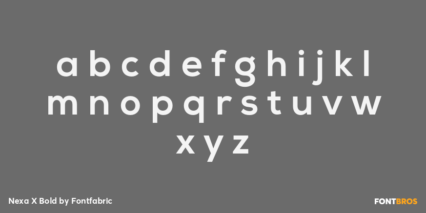 Nexa X Bold Font Poster #3