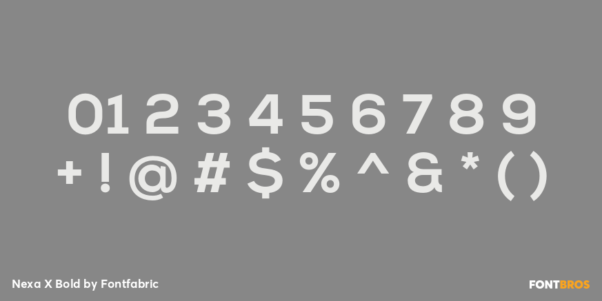 Nexa X Bold Font Poster #4
