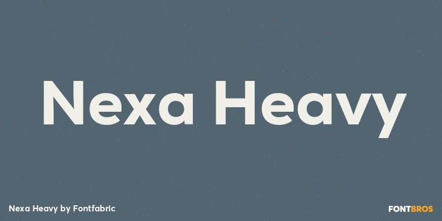 Nexa Heavy Font Poster #1