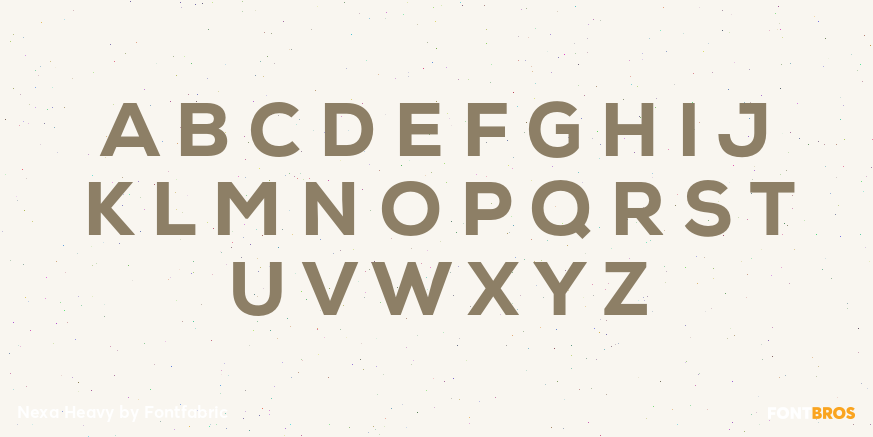 Nexa Heavy Font Poster #2