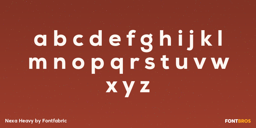 Nexa Heavy Font Poster #3