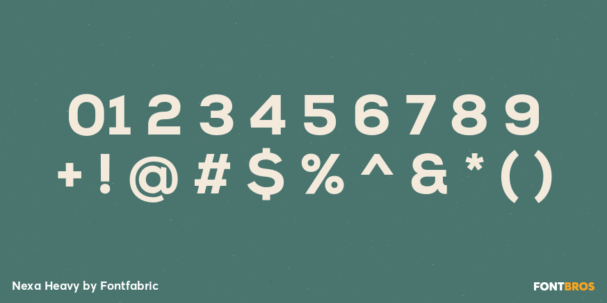 Nexa Heavy Font Poster #4