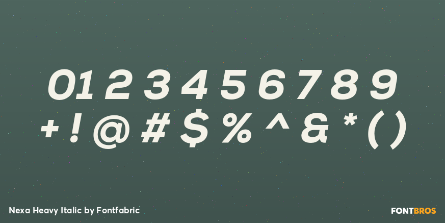 Nexa Heavy Italic Font Poster #4