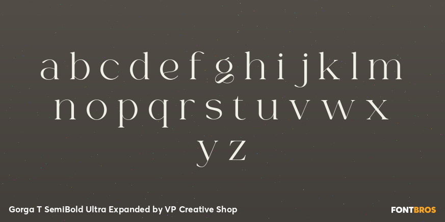 Gorga T SemiBold Ultra Expanded Font Poster #3
